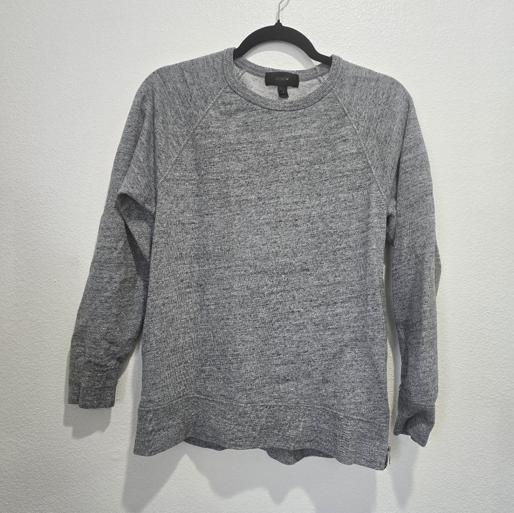 J. Crew Heather Gray Knit Pullover